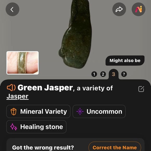 Green Jasper Band in Gold Tone Metal Setting Vintage - Picture 14 of 15